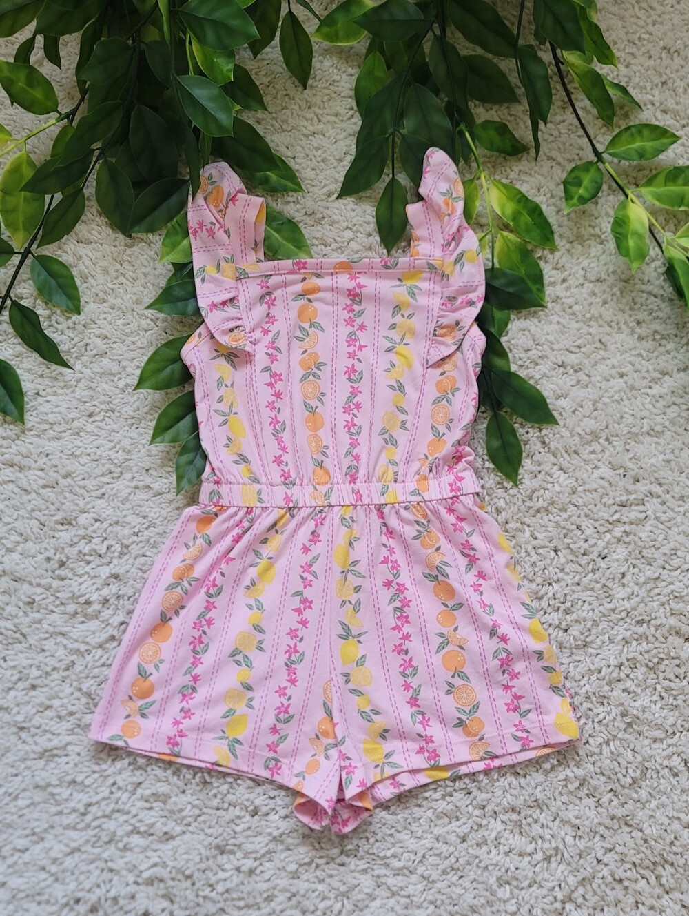 Toddler Girl Fruit Romper (3T)